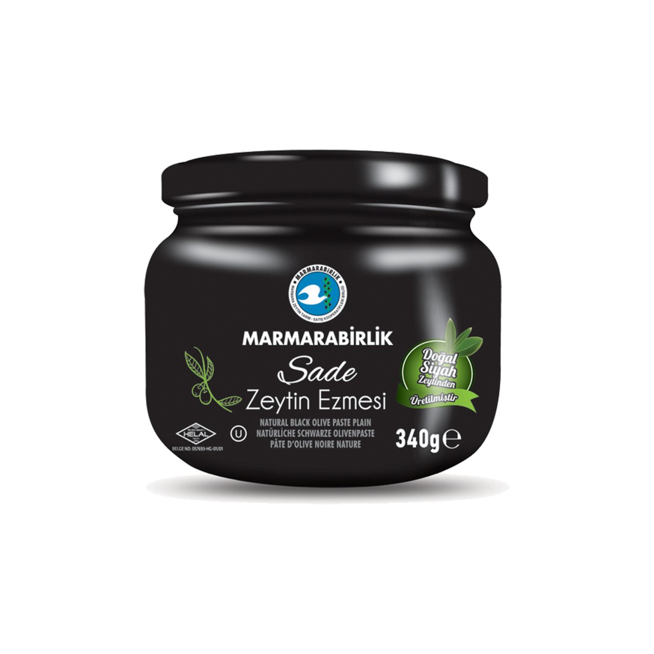 Marmarabirlik%20Siyah%20Sade%20Zeytin%20Ezmesi%20340%20Gr.