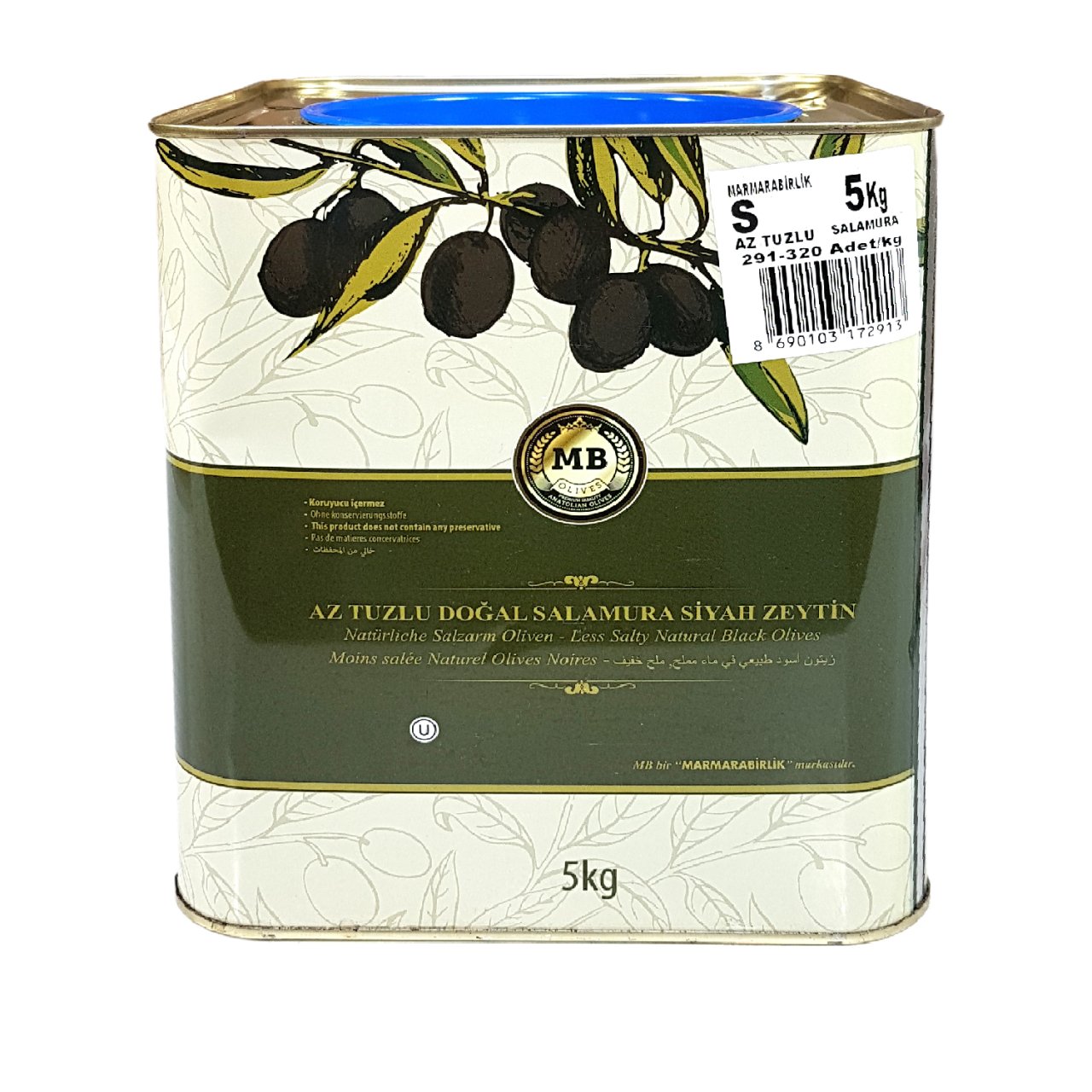 Marmarabirlik%20Siyah%20Zeytin%20Az%20Tuzlu%20(291-320)%205%20Kg.