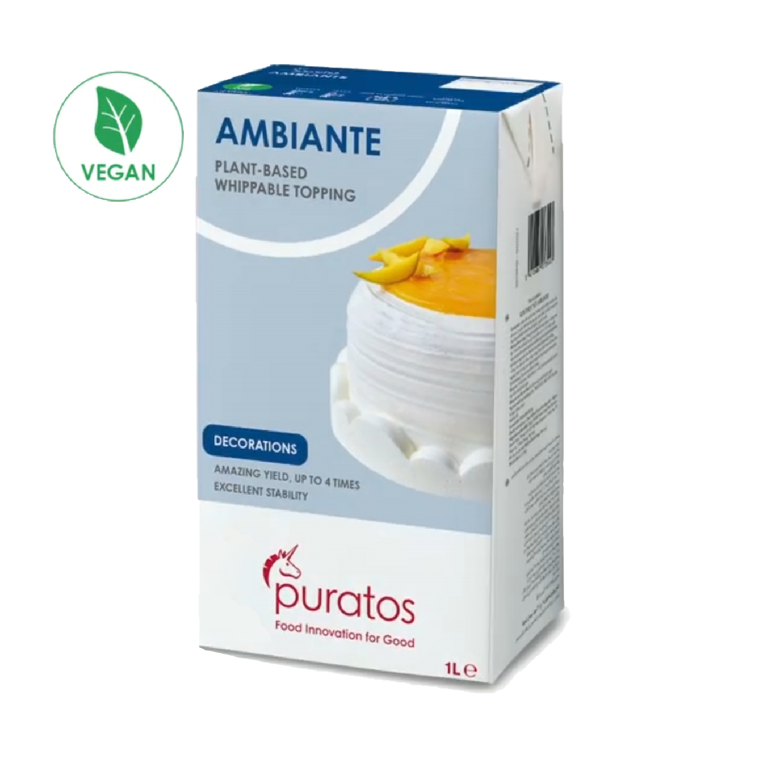 Puratos%20Ambiante%20Topping%20Vegan%20Sıvı%20Krem%20Şanti%201lt%20*%2012%20Adet%20(Kolisiyle)