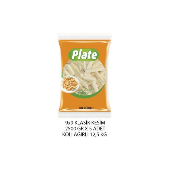 Torku Plate Patates 9X9 Klasik 2,5 Kg.*5 Adet